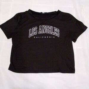 G Mini USA Los Angeles California Crop Top Medium